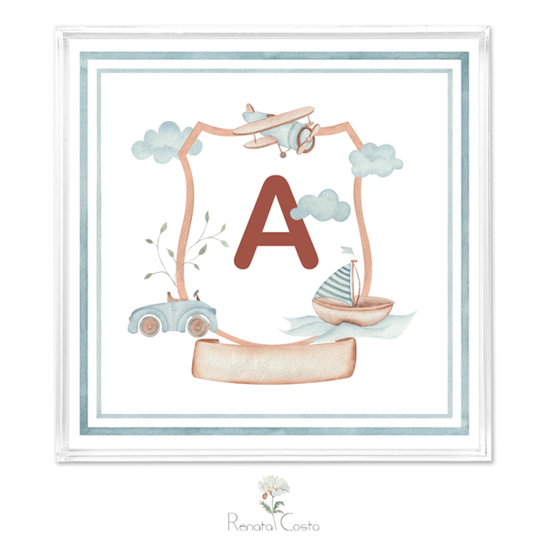 Porta maternidade Brinquedos Carro Barco e Avião