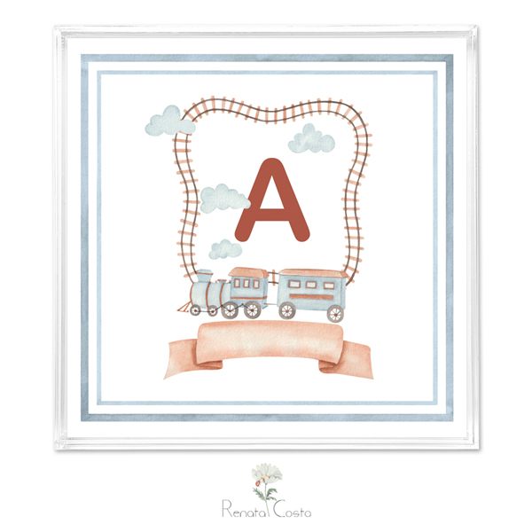 Porta Maternidade Trenzinho