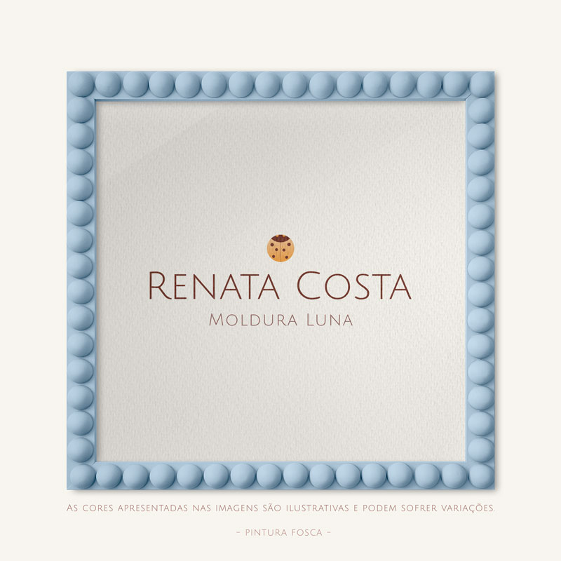 Moldura Luna Bubble Na Cor O Céu é Fofo - Imagem 2