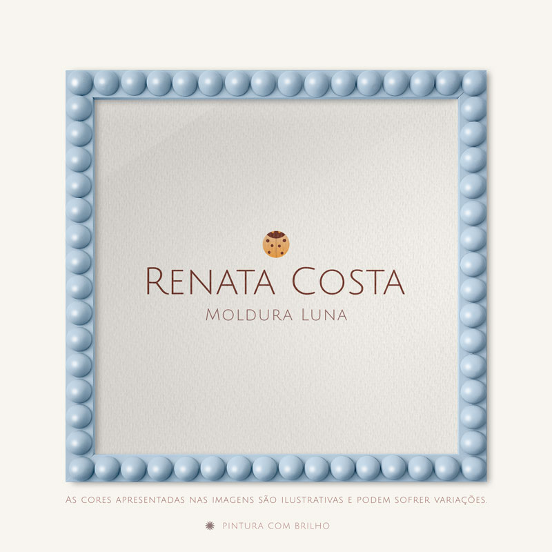 Moldura Luna Bubble Na Cor O Céu é Fofo - Imagem 3