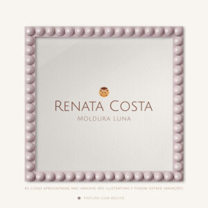 Moldura Luna Na Cor Rosa Seco - 30x40cm, Brilho