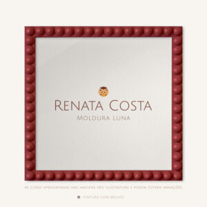 Moldura Luna  Na Cor Frutas do Bosque - 30x30cm, Brilho