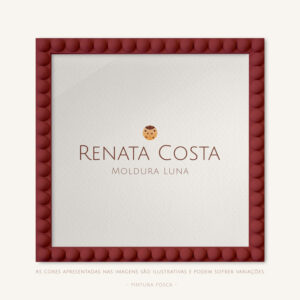 Moldura Luna Na Cor Frutas do Bosque - 30x30cm, Fosco