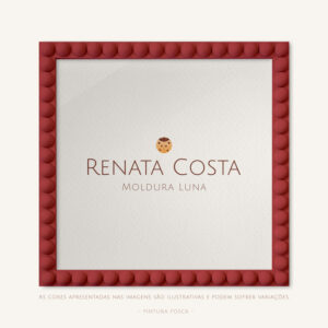 Moldura Luna Na Cor Cereja do Bolo - 21x30cm, Fosco