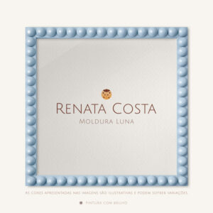 Moldura Luna Na Cor O Céu é Fofo - 30x30cm, Brilho
