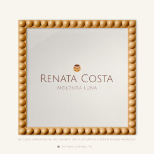 Moldura Luna Na Cor Marrom Perfeito - 21x30cm, Brilho