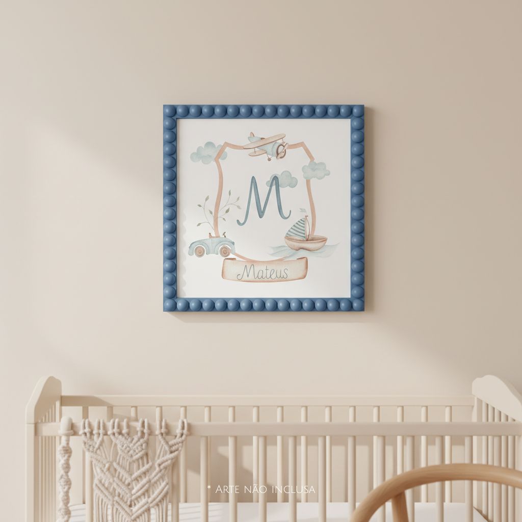 MOLDURA LUNA BUBBLE AZUL MARINHEIRO