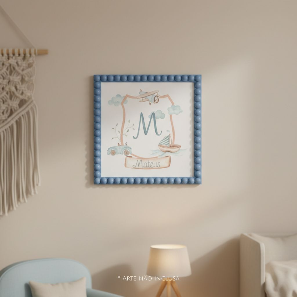 MOLDURA LUNA BUBBLE AZUL MARINHEIRO