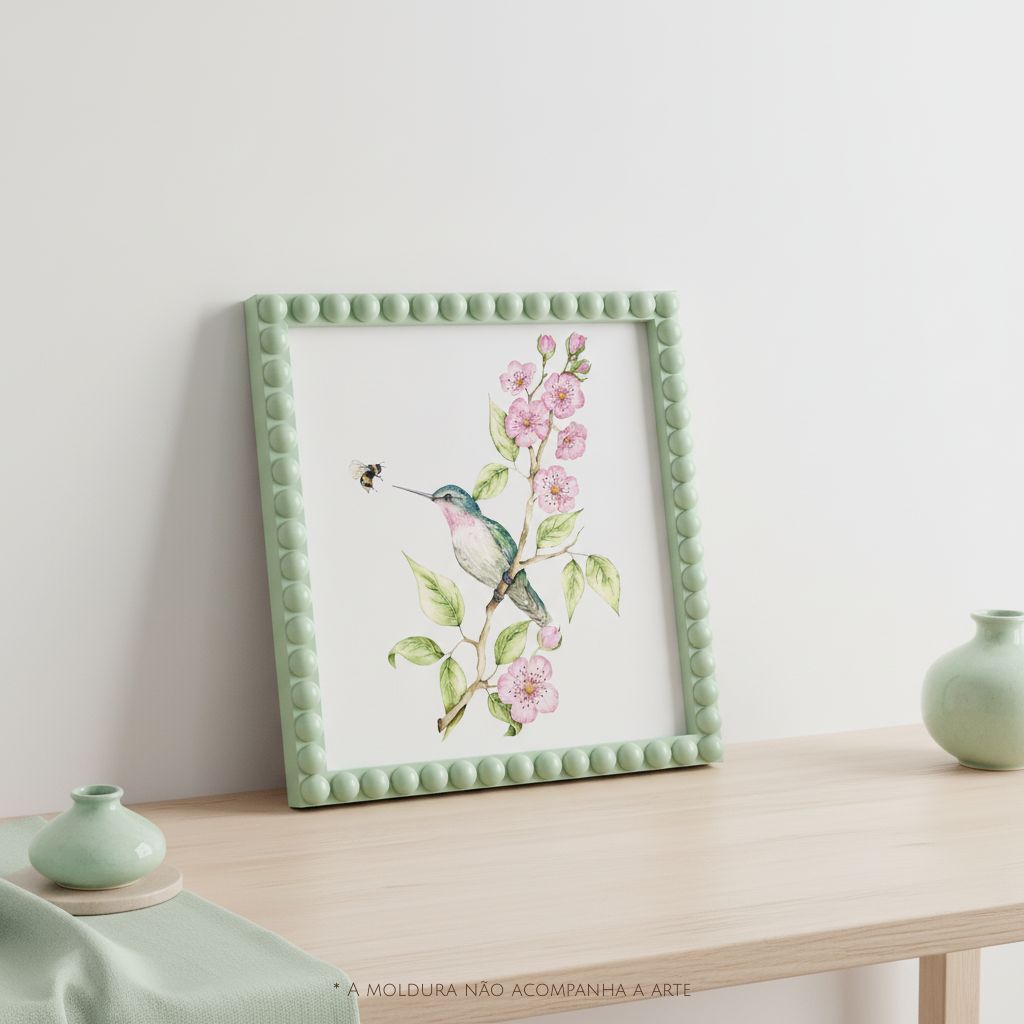 Moldura Luna Bubble Na Cor Creme de Pistache - Imagem 4