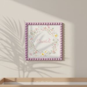 Moldura Luna Bubble Na Cor Rosa Aconchego