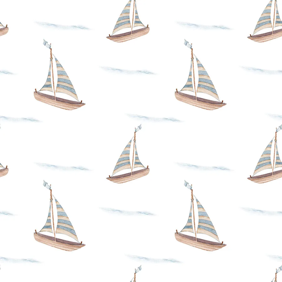 Papel de Parede Vento Calmo em Aquarela - Imagem 3
